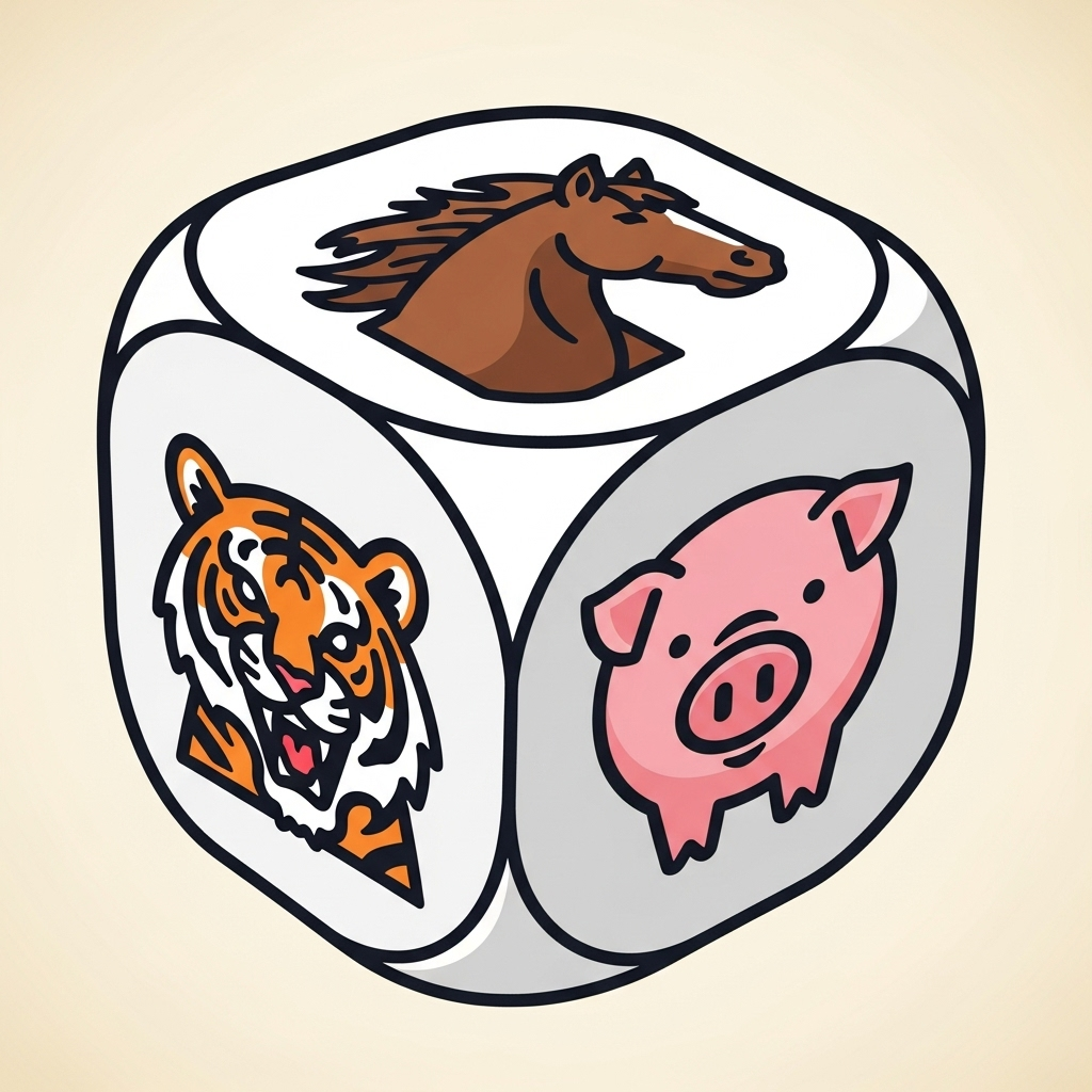 Gambar Permainan Dadu Hewan